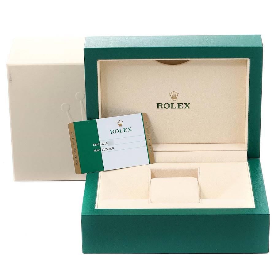Rolex Daytona Ceramic Bezel White Dial Men's Watch 116500 Box Card 6