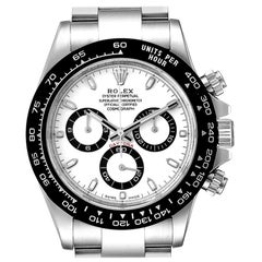 Rolex Daytona Ceramic Bezel White Dial Men's Watch 116500 Box Card