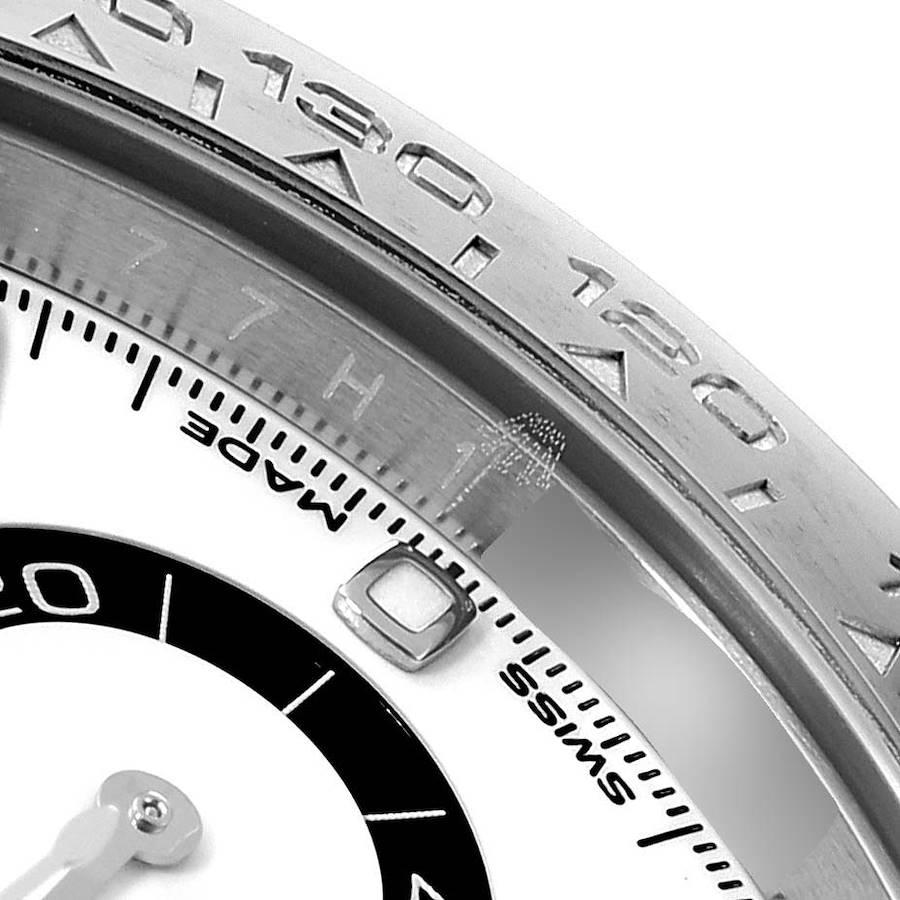 Rolex Daytona Stahl-Herrenuhr 116500 Box Card mit weißem Zifferblatt und Keramik-Lünette im Angebot 3