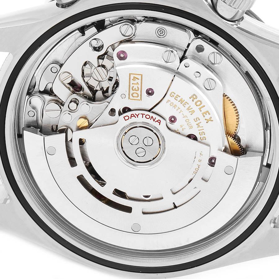 Rolex Daytona Ceramic Bezel White Dial Steel Mens Watch 116500 Box Card For Sale 4