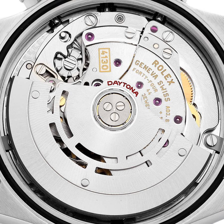 Rolex Daytona Stahl-Herrenuhr 116500 Box Card mit weißem Zifferblatt und Keramik-Lünette im Angebot 5