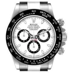 Rolex Daytona Stahl-Herrenuhr 116500 Box Card mit weißem Zifferblatt und Keramik-Lünette