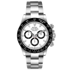 Rolex Daytona Ceramic Bezel White Dial Steel Mens Watch 116500 Unworn