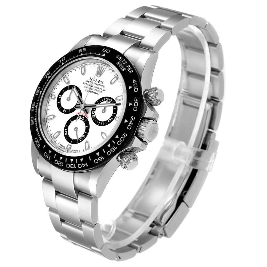 Men's Rolex Daytona Ceramic Bezel White Dial Steel Mens Watch 116500 Unworn For Sale