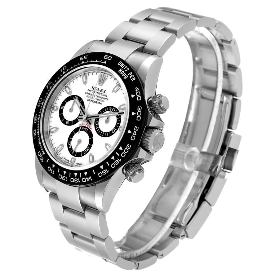 Men's Rolex Daytona Ceramic Bezel White Dial Steel Mens Watch 116500 Unworn