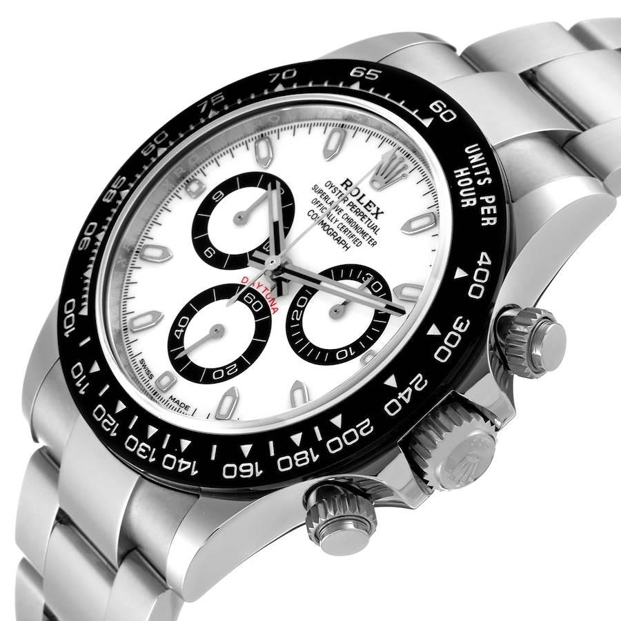 Rolex Daytona Ceramic Bezel White Dial Steel Mens Watch 116500 Unworn 1