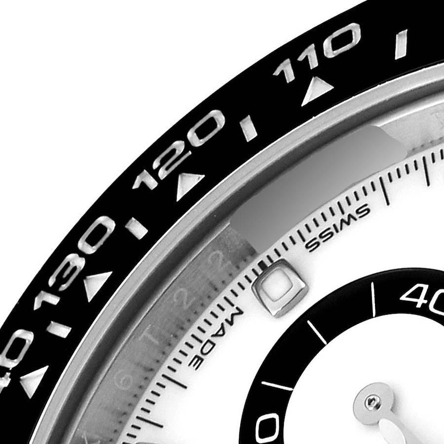 Rolex Daytona Ceramic Bezel White Dial Steel Mens Watch 116500 Unworn In Excellent Condition In Atlanta, GA