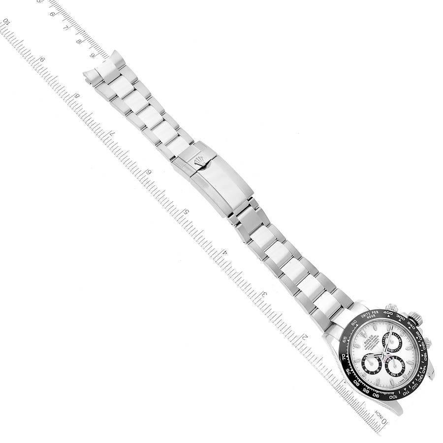 Rolex Daytona Stahl-Herrenuhr 116500 mit Keramik-Lünette und weißem Panda-Zifferblatt im Angebot 4