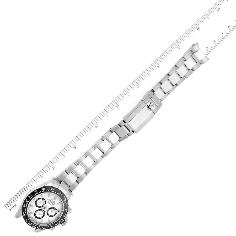 Montre Rolex Daytona en acier avec lunette en céramique et cadran Panda blanc, pour hommes 116500 Boîte Card 3