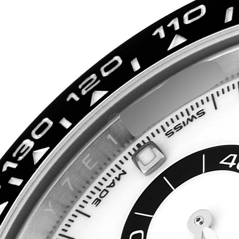 Rolex Daytona Stahl-Herrenuhr 116500 mit Keramik-Lünette und weißem Panda-Zifferblatt im Zustand „Hervorragend“ im Angebot in Atlanta, GA