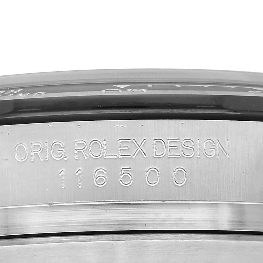 Men's Rolex Daytona Ceramic Bezel White Panda Dial Steel Mens Watch 116500 Box Card