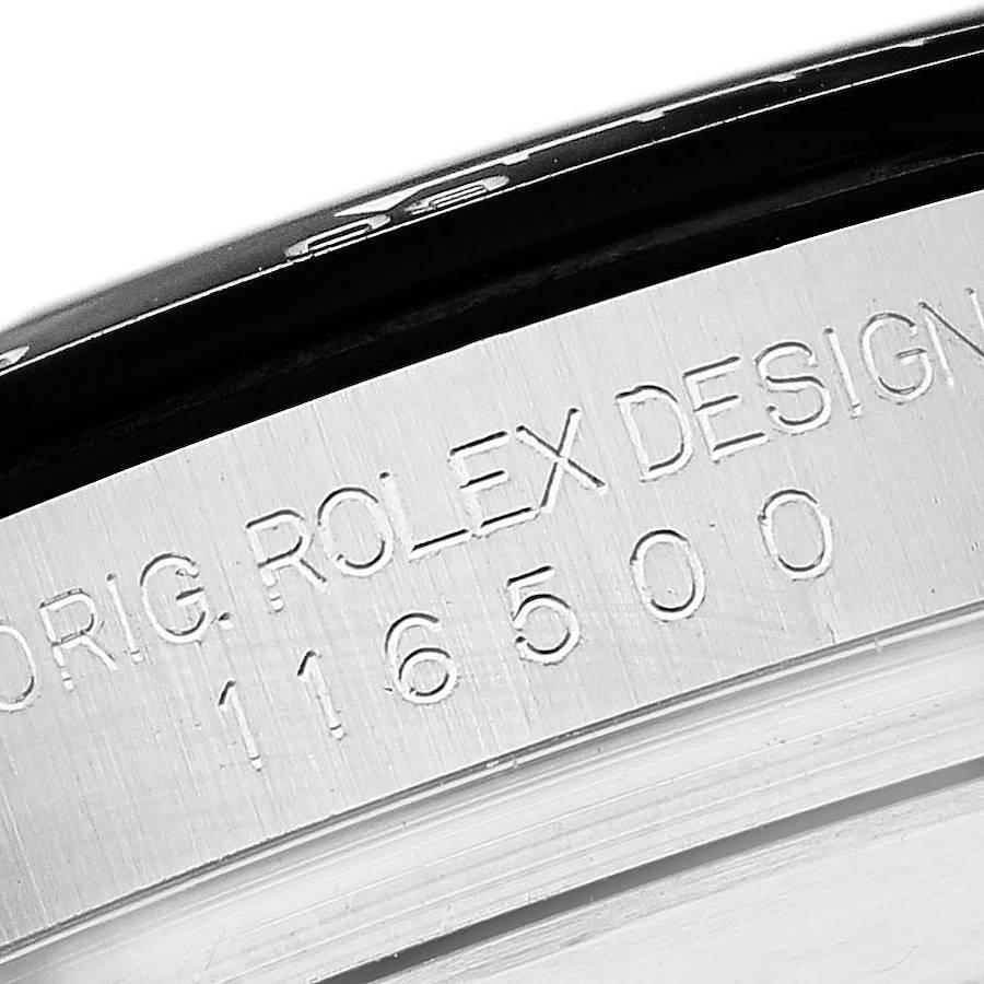  Montre Rolex Daytona en acier avec lunette en céramique et cadran Panda blanc, pour hommes 116500 Boîte Card Pour hommes 