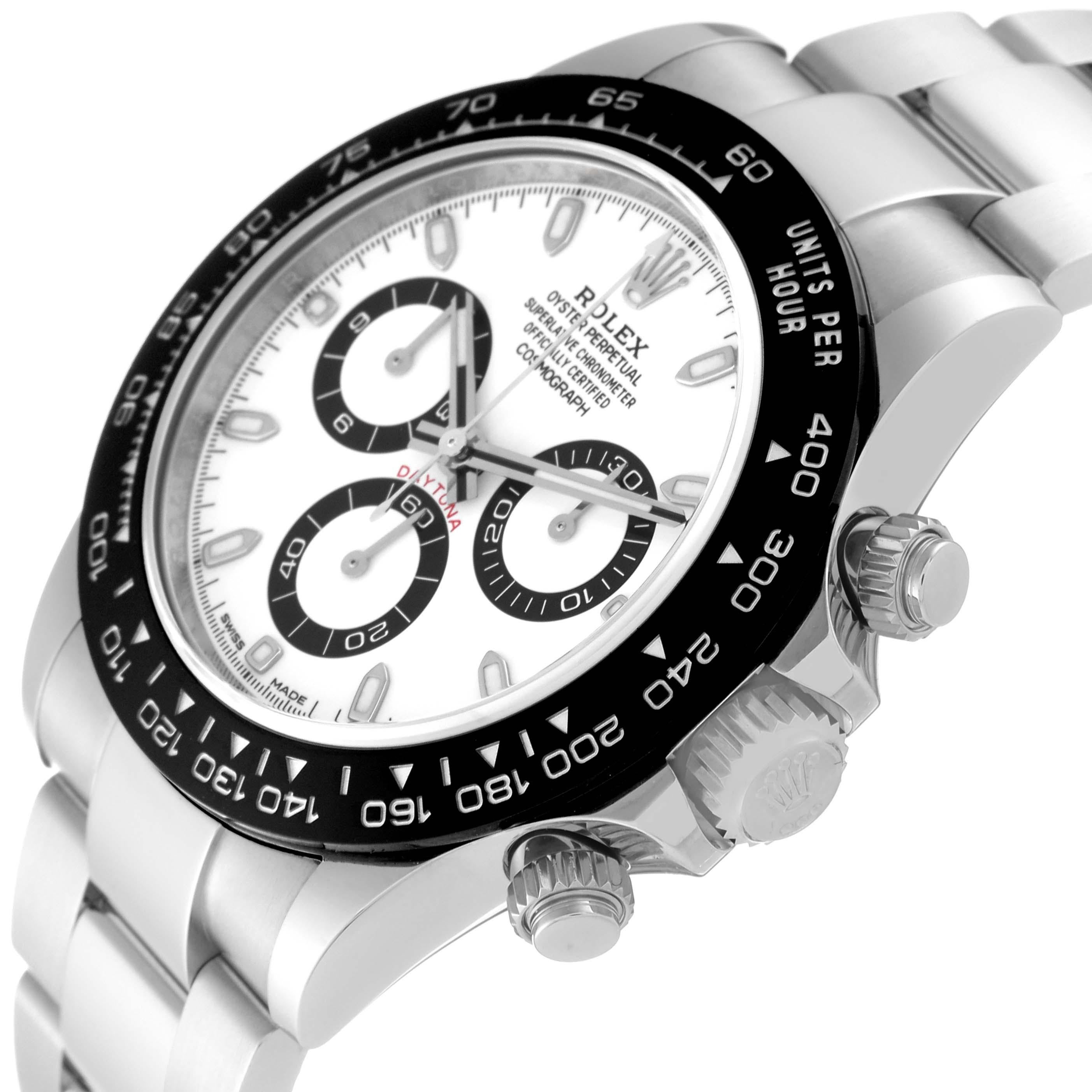 Rolex Daytona Ceramic Bezel White Panda Dial Steel Mens Watch 116500 Box Card 4