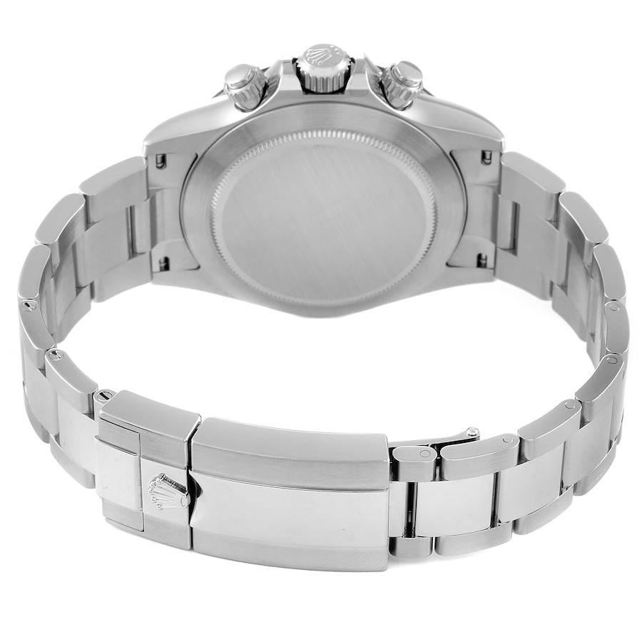 Montre Rolex Daytona en acier avec lunette en céramique et cadran Panda blanc, pour hommes 116500 Boîte Card 2