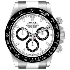Rolex Daytona Ceramic Bezel White Panda Dial Steel Mens Watch 116500 Box Card