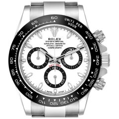 Rolex Daytona Ceramic Bezel White Panda Dial Steel Mens Watch 116500 Box Card