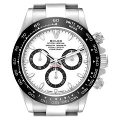Rolex Daytona Ceramic Bezel White Panda Dial Steel Mens Watch 116500 Box Card