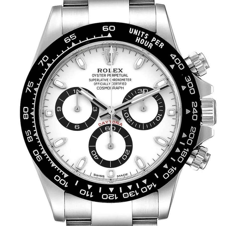 Rolex Daytona White Panda Dial Steel Ceramic Automatic Men’s Watch