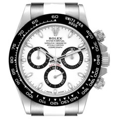 Rolex Daytona Ceramic Bezel White Panda Dial Steel Mens Watch 116500 Box Card