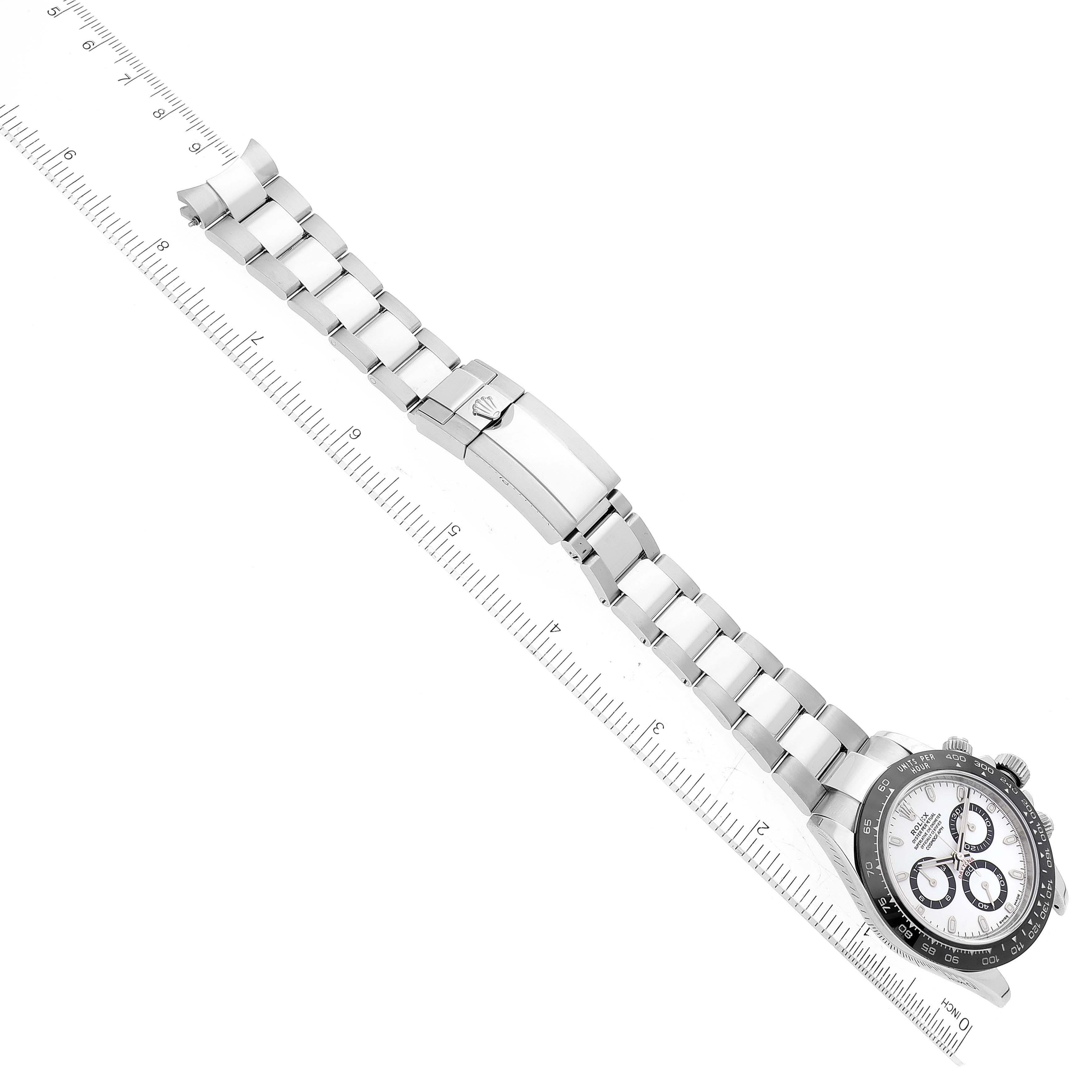 Rolex Daytona Ceramic Bezel White Panda Dial Steel Mens Watch 116500 6