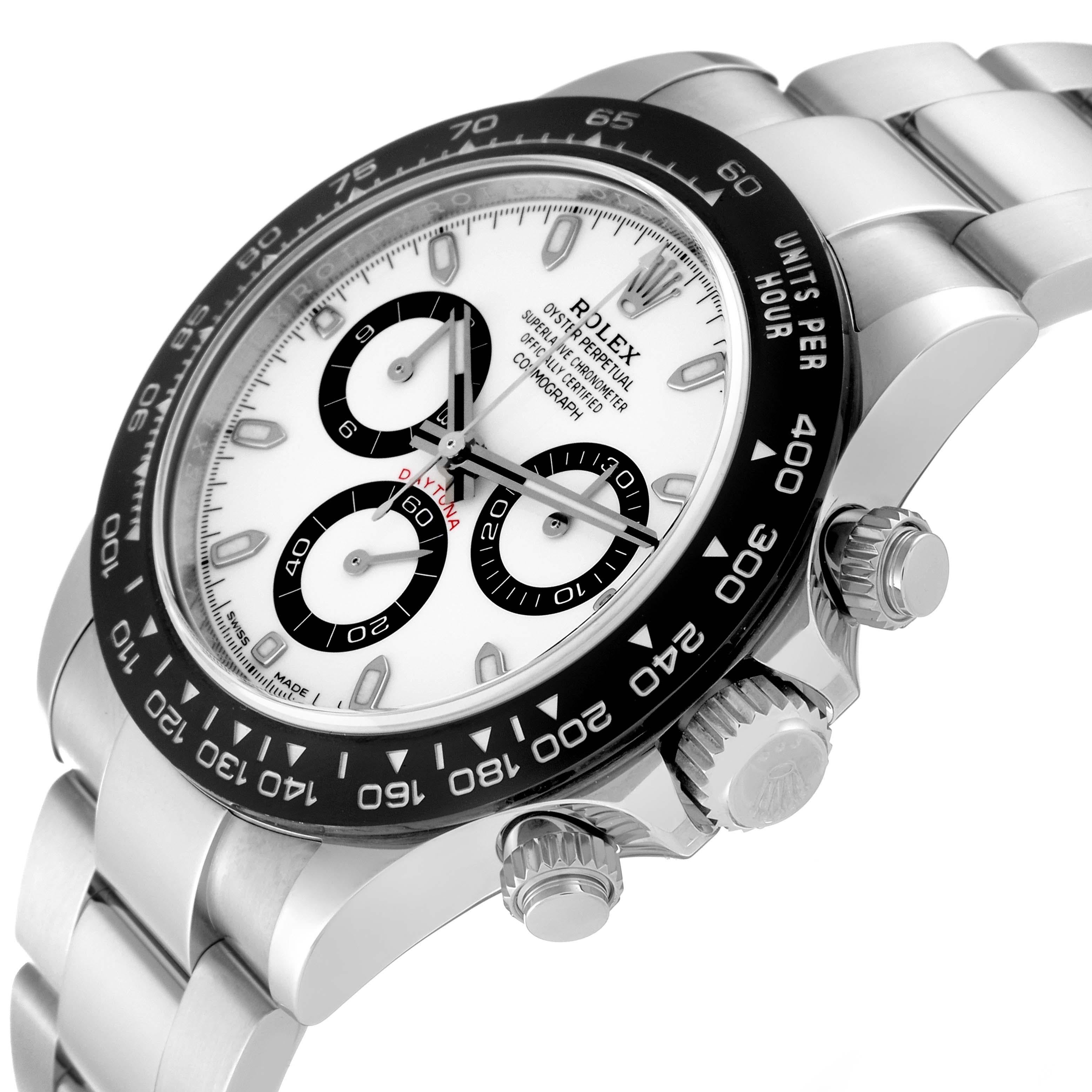 Rolex Daytona Ceramic Bezel White Panda Dial Steel Mens Watch 116500 For Sale 2