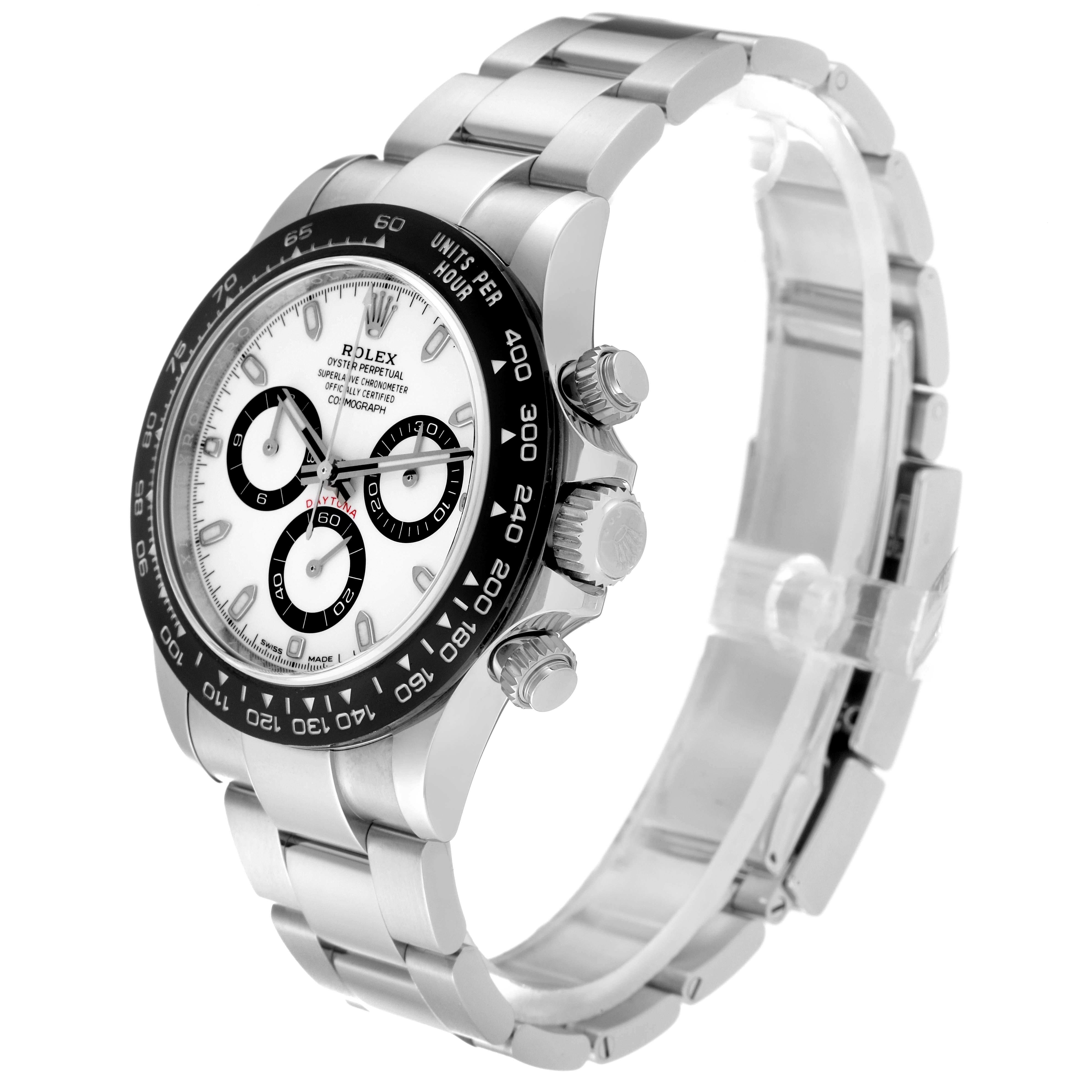 Rolex Daytona Ceramic Bezel White Panda Dial Steel Mens Watch 116500 For Sale 3