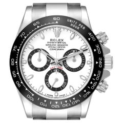 Rolex Daytona Ceramic Bezel White Panda Dial Steel Mens Watch 116500