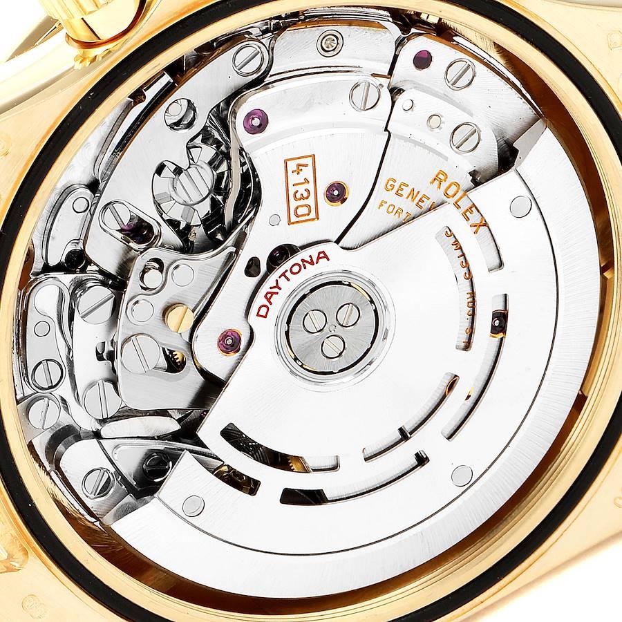 Rolex Daytona Gelbgold-Chronograph-Herrenuhr mit Champagner-Zifferblatt 116528 im Angebot 5