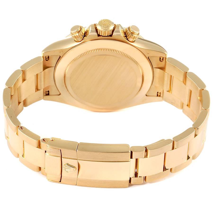 Rolex Daytona Gelbgold-Chronograph-Herrenuhr mit Champagner-Zifferblatt 116528 im Angebot 6