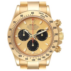 Rolex Daytona Gelbgold-Chronograph-Herrenuhr mit Champagner-Zifferblatt 116528