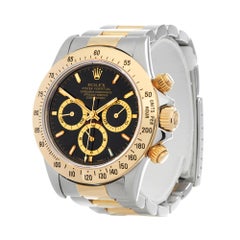 Rolex Daytona Chronograph 200 Bezel Zenith Inverted 6 Steel and Gold 16523