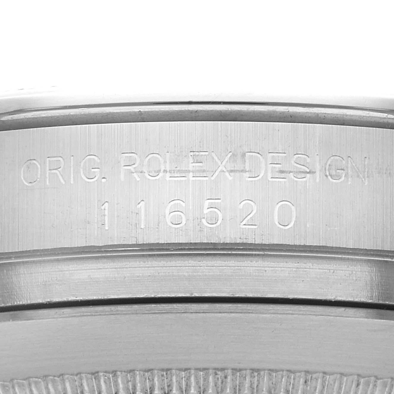 Rolex Daytona Chronograph Black Dial Steel Mens Watch 116520 6