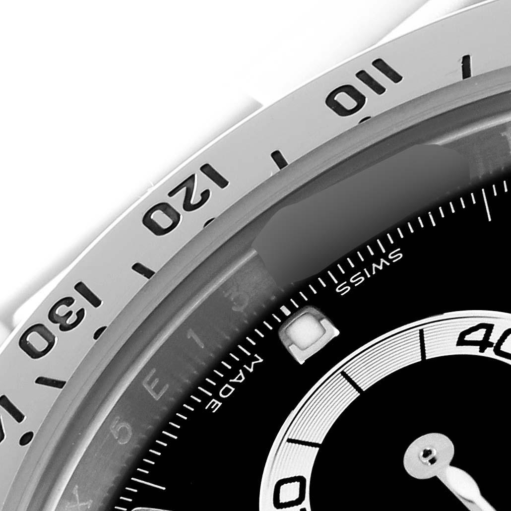 Rolex Daytona Chronograph Black Dial Steel Mens Watch 116520 2