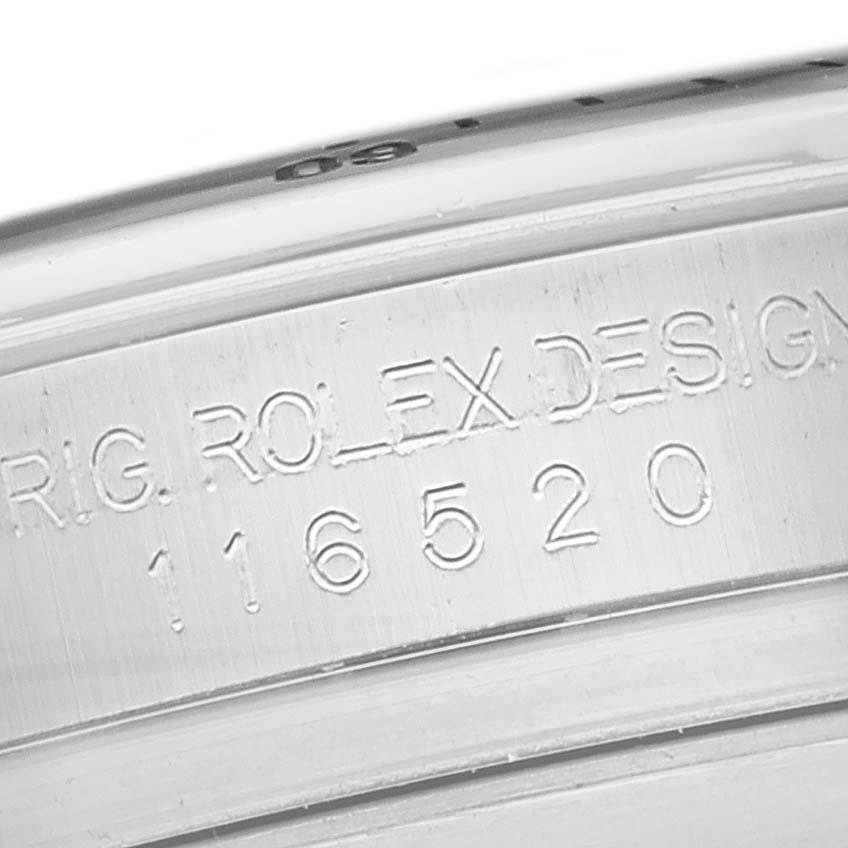 Rolex Daytona Chronograph Black Dial Steel Mens Watch 116520 3