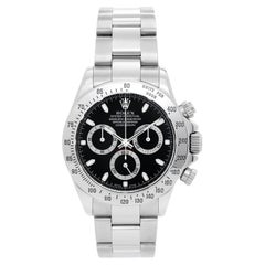 Rolex Montre chronographe Daytona fonctionnelle en acier inoxydable pour hommes 116520