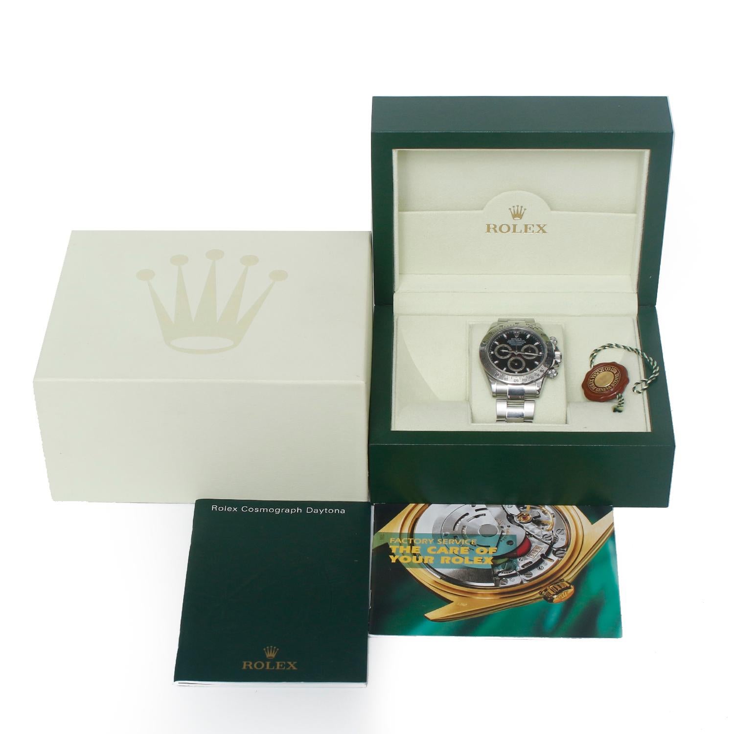 Reloj Rolex Daytona Cronógrafo de acero inoxidable para hombre 116520 en venta 2
