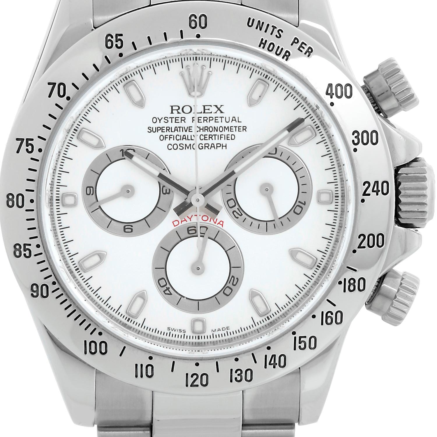 Rolex Daytona  Chronograph  Men's Stainless Steel Watch 116520 4