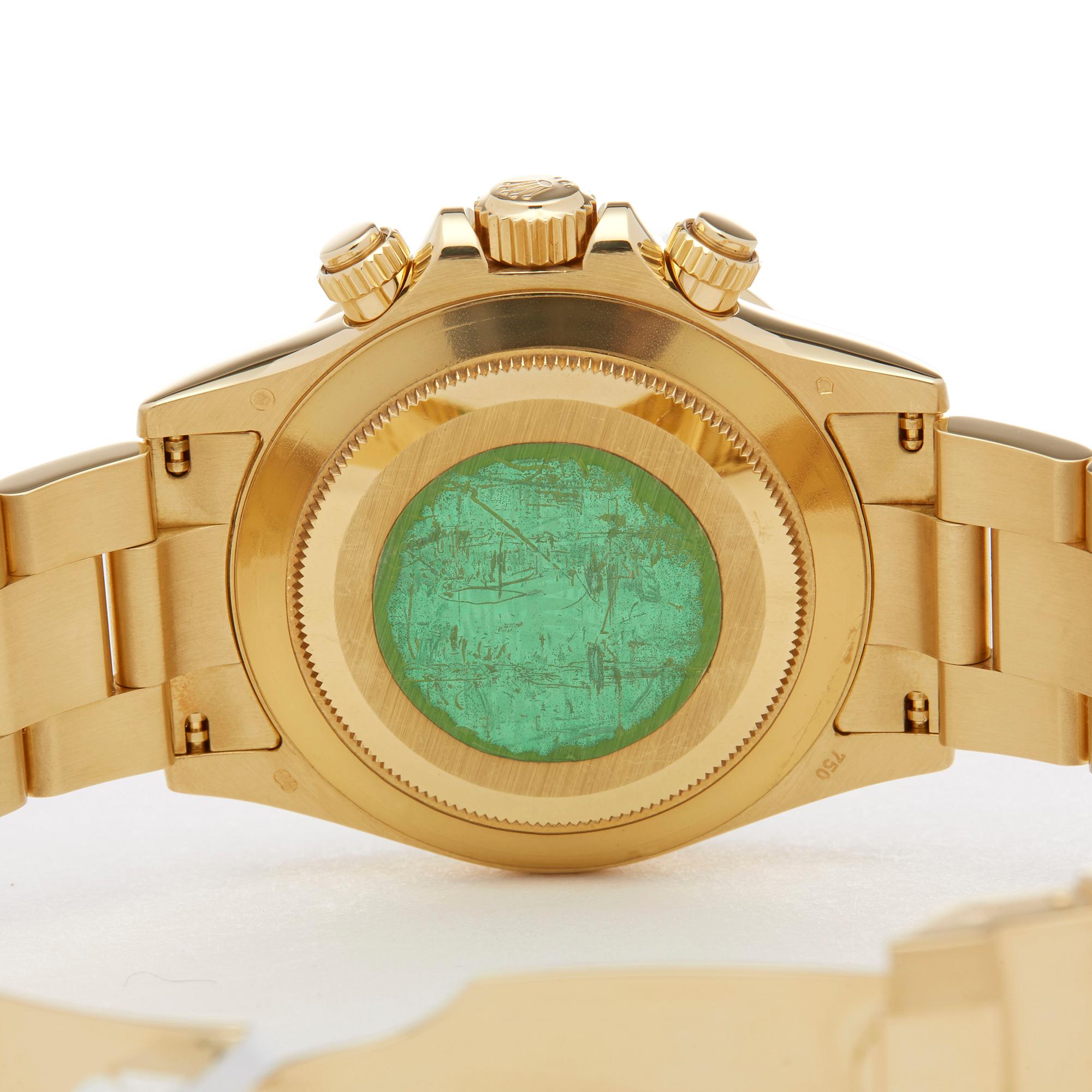 Rolex Daytona Chronograph NOS 18 Karat Yellow Gold 116528 2
