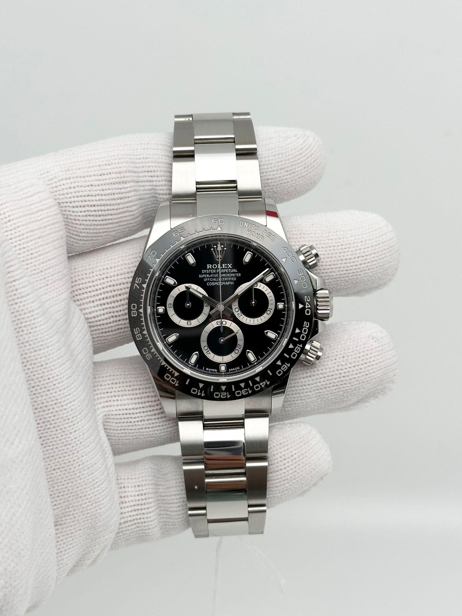 Rolex Daytona Chronograph Steel Ceramic Black Dial Automatic Mens Watch 116500LN For Sale 2