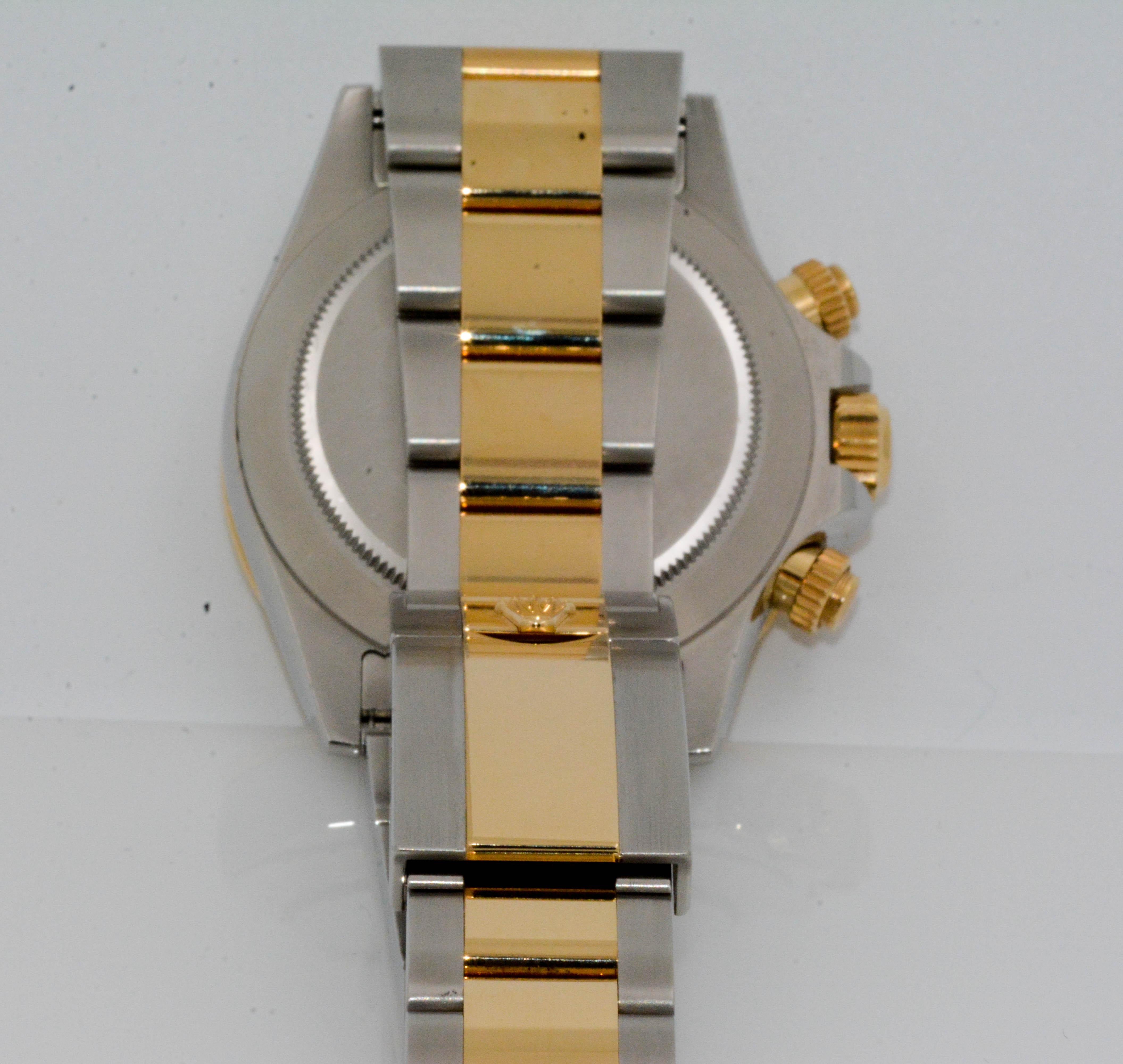 Rolex Daytona Cosmo Superlative Chronometer Stainless/18 KY Gold Watch In Excellent Condition In Dallas, TX