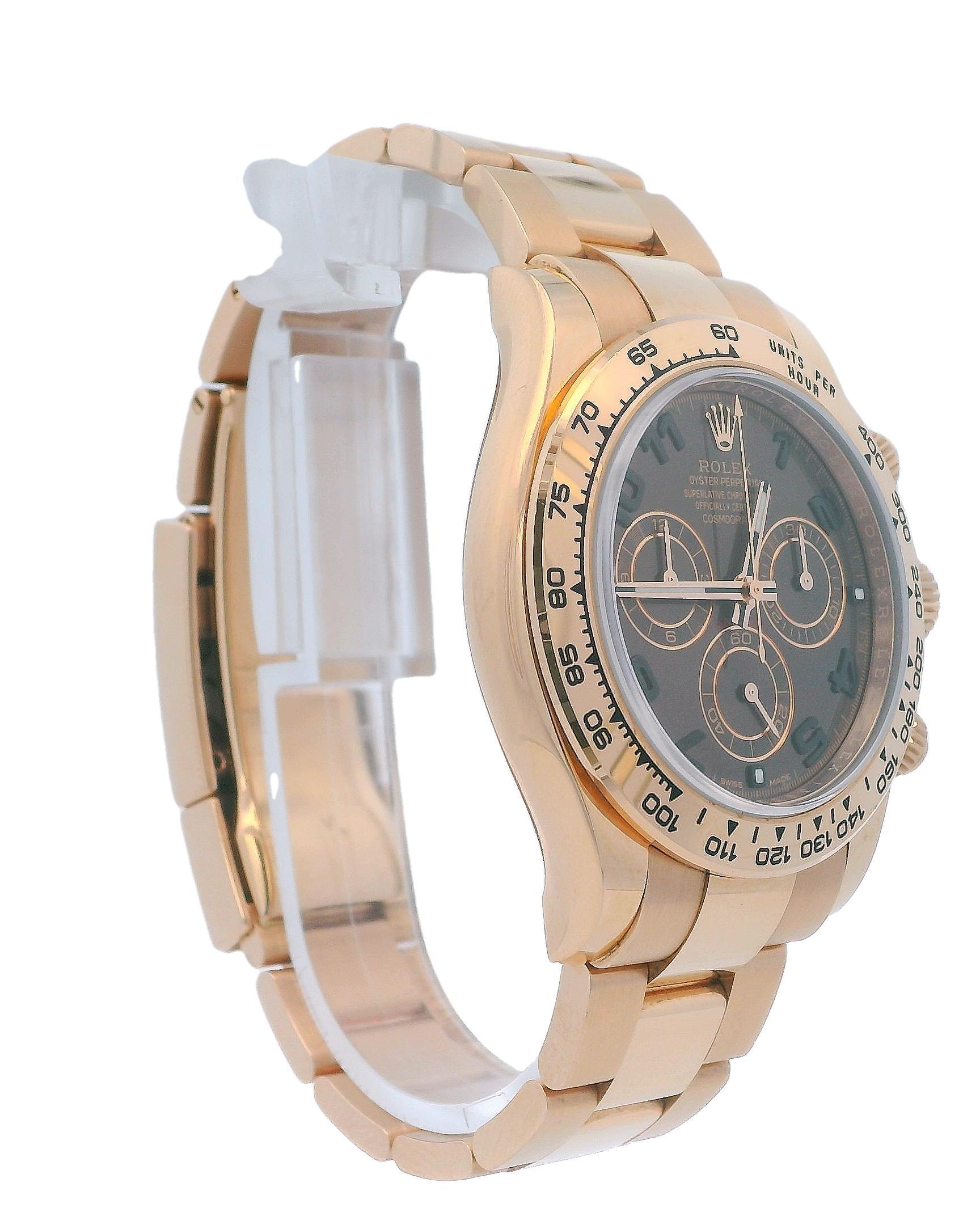 Rolex Daytona Cosmograph 116505 or rose 18 carats Bon état - En vente à Great Neck Plaza, NY