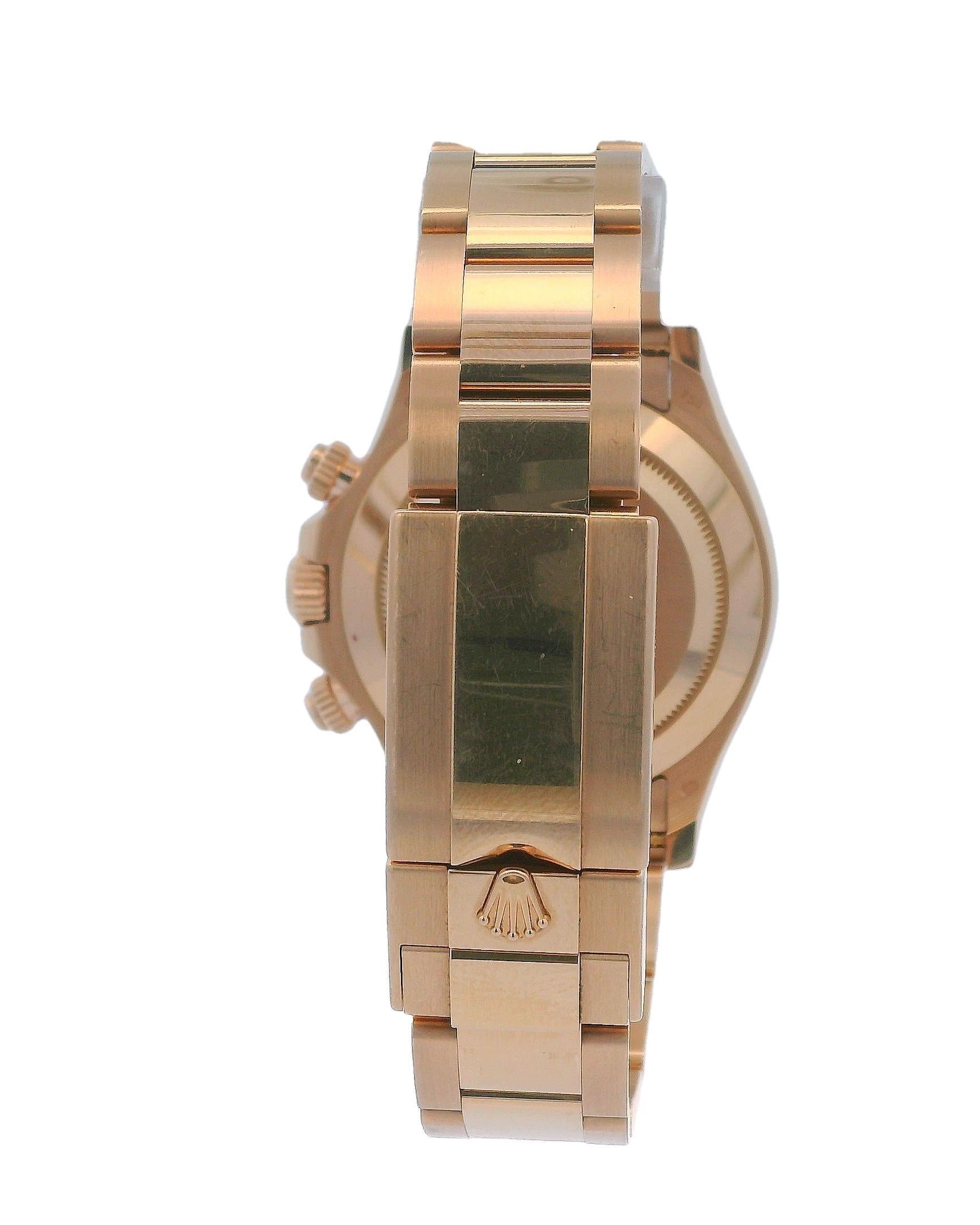 Rolex Daytona Cosmograph 116505 or rose 18 carats en vente 4