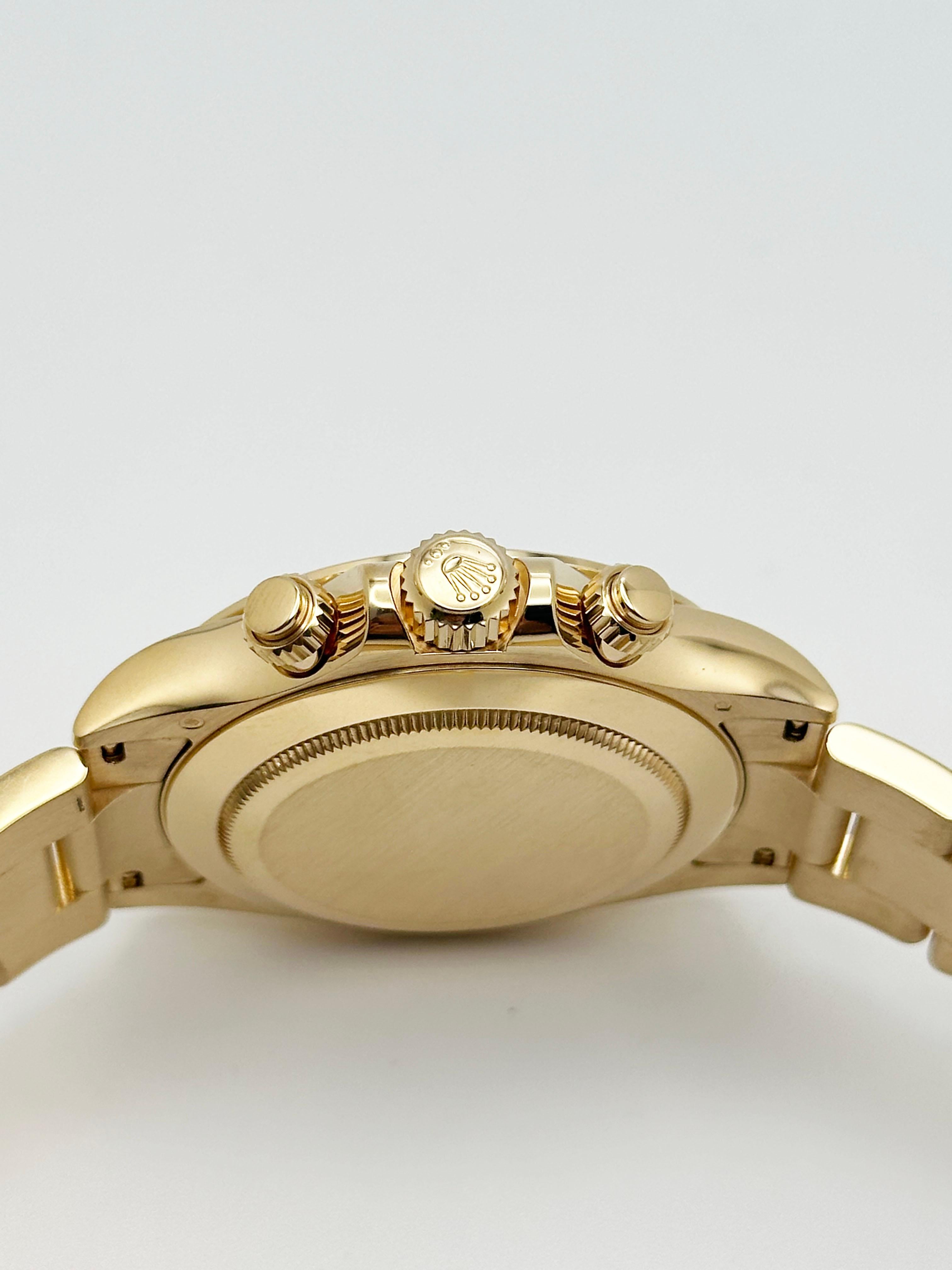 Rolex Daytona Cosmograph 116508 White Dial 18K Yellow Gold Box Paper For Sale 3
