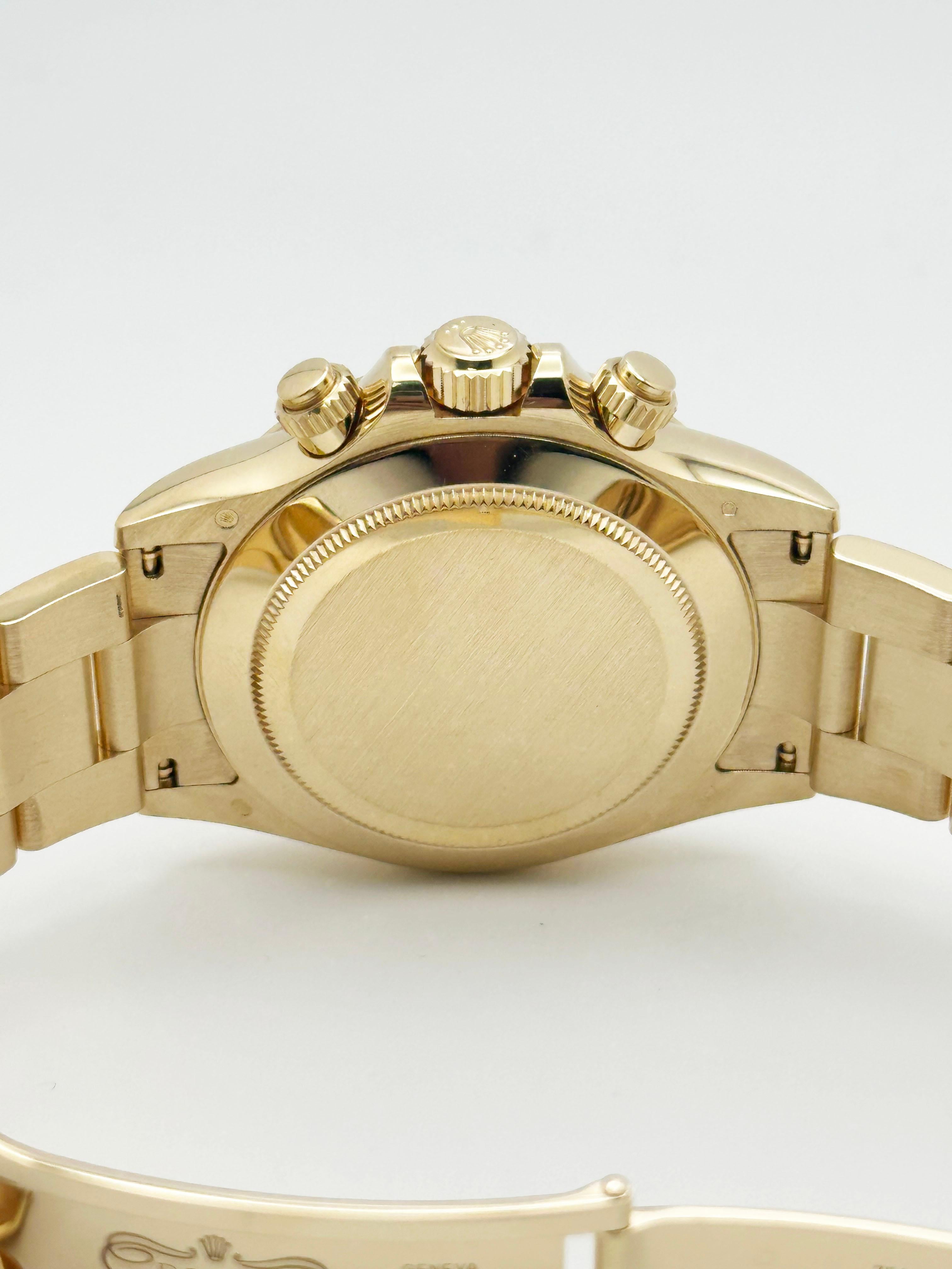 Rolex Daytona Cosmograph 116508 White Dial 18K Yellow Gold Box Paper For Sale 4