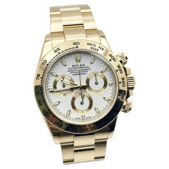 Rolex Daytona Cosmograph 116508 White Dial 18K Yellow Gold Box Paper