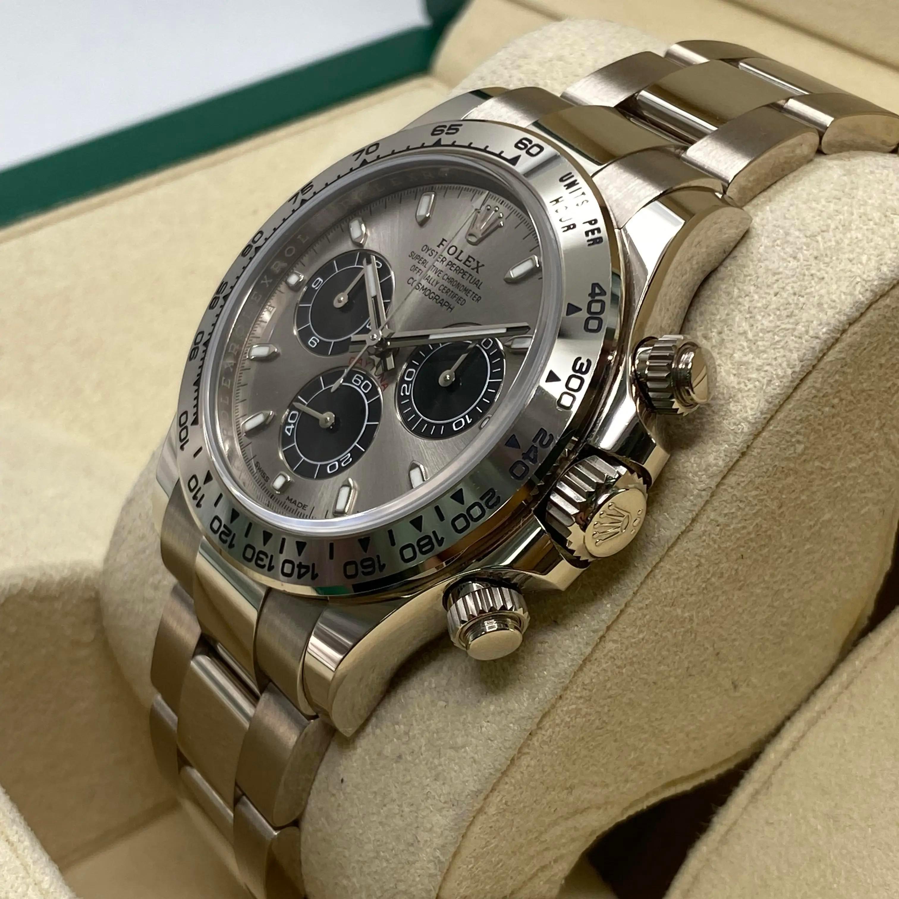 Men's Rolex Daytona Cosmograph 116509 White Gold Ghost Dial Automatic Watch B&P For Sale