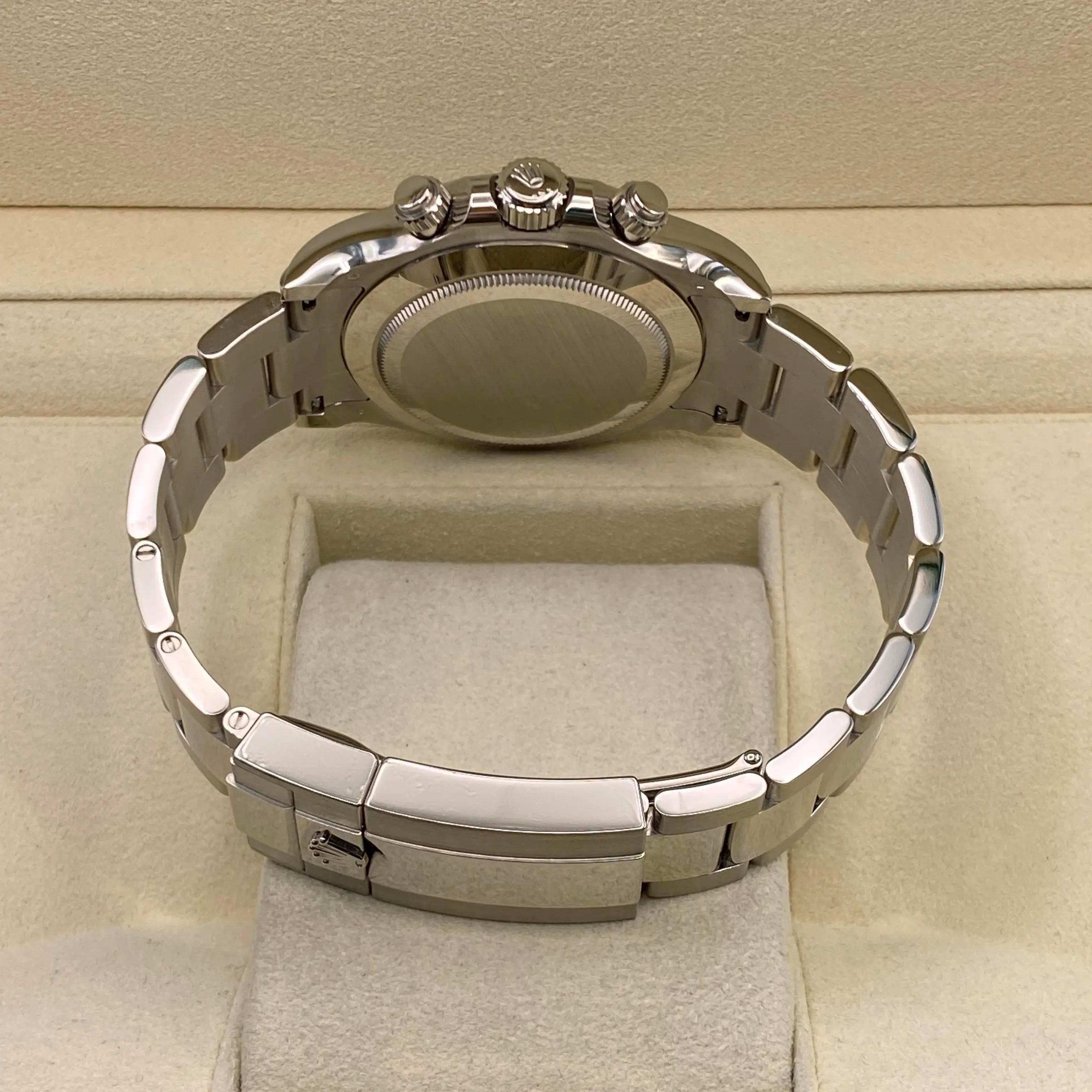 Rolex Daytona Cosmograph 116509 White Gold Ghost Dial Automatic Watch B&P For Sale 3