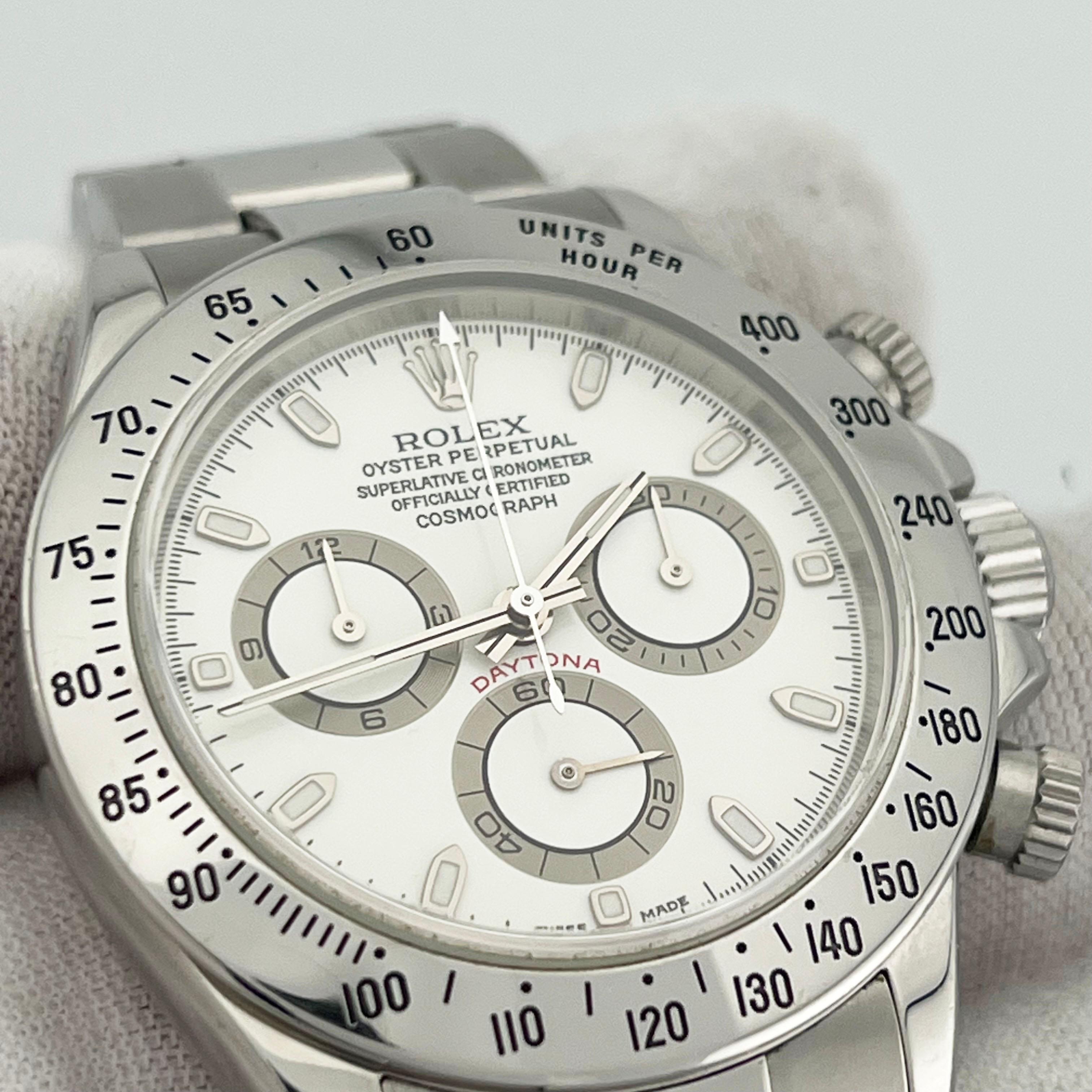 Rolex Daytona Cosmograph 116520 White PANNA DIAL Stainless Steel 40mm UNPOLISHED 1