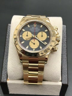 Rolex Daytona Cosmograph 116528 Paul Newman Black and Red Dial 18 Karat Gold