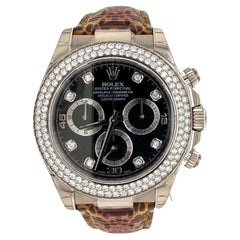 Rolex Daytona Cosmograph 116589RBR White Gold with Factory Diamond Dial & Bezel 